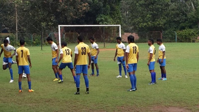 Sporting Clube de Goa players training in Kerala